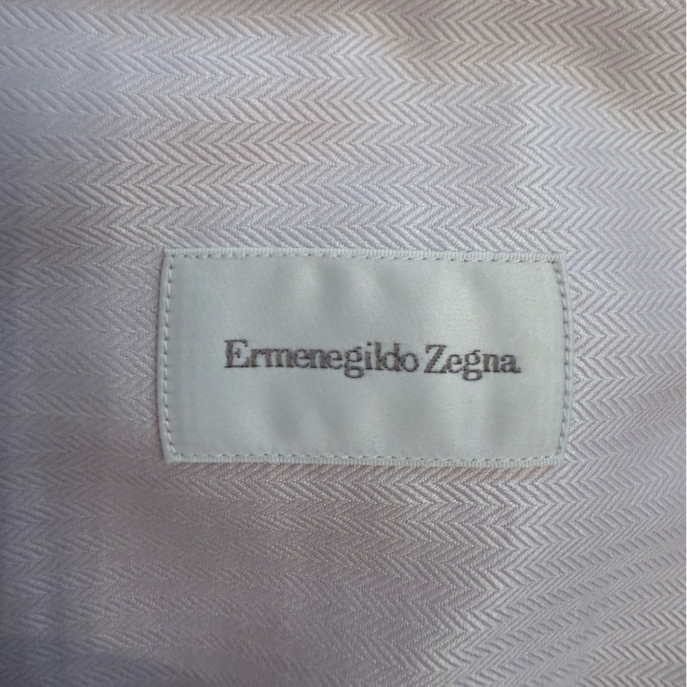 Men's Zegna French Cuff Lilac Dress Shirt